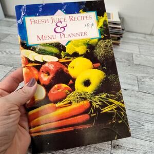 Juiceman‎ Fresh juice Recipes and menu Planner Cookbook Booklet Vintage 1992